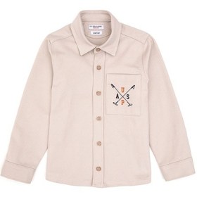 Resim U.s. Polo Assn. Erkek Çocuk Taş Gömlek Desenli 50316681-vr049 Tas 