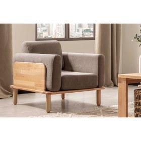 Resim Msm Bedding İskandinav Tarz Diva Kayın Ahşap Berjer 