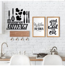 Resim Bk Home Doğal Ahşap Dekoratif Fincan Askılığı Mutfak Konseptli 2’ (551038380) 