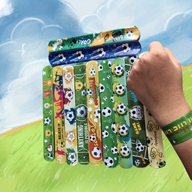 Resim 24 adet, Futbol Toka Bileklik 12 Stil Futbol Maç Serisi Rakiplere Hediye Yüzük Doğum Günü Hediyesi Top Parti Tatil Parti Aksesuarları Tatil Parti Hediyeleri 