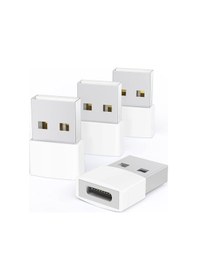 Resim Usb-c Adaptör 4'lü Paket Tip C Dişi Usb Dönüştürücü Magsafe Apple Watch İphone Uyumlu 