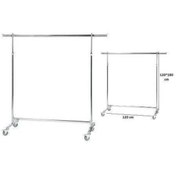 Resim vitrinraf Komple Krom Frenli Tekerlekli Stand Askılık (eşek) Stant Lüks Tekli 