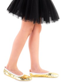 Resim Kiko Kids Prom Kız Çocuk Pisi Pisi Balo Dans Gösteri Ayakkabısı Altın 