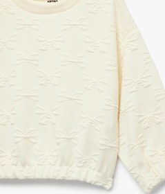 Resim Koton 26yy59003205 Bej Kız Bebek Sweatshirt 6smg10113ak Bej 