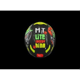 Resim Mt Helmets Mt Çocuk Lıte Dino A1 Motosiklet Kaskı Siyah 