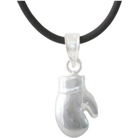 Resim Boks Eldiveni Motifli Gümüş Kolye P3735-G546Kl Altınsepeti 