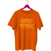 Resim Bluu Newyorklite Sporcu T-Shirt Bisiklet Yaka 