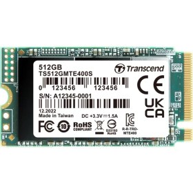 Resim Transcend Ts512Gmte400S 512GB Pcle NVMe 22X42 M.2 SSD 