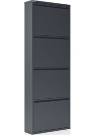 Resim Ceha 4'lü Metal Ayakkabılık - Antrasit K.AYK-4 /AB7024 