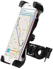 Resim Enashop Bisiklet Motosiklet Ayarlanabilir Gidon Bağlantılı Telefon Tutucu Siyah Enasmor05222 