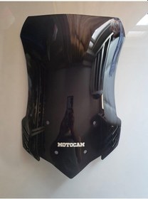 Resim Motocam Arora Ars 200 Siperlik Ön Cam 2022-2025 Model 46cm Siyah Renkli 4mm 