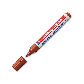 Resim T-shirt Kalemi Kumaş Kalemi Yuvarlak Uçlu 2-3 Mm Kahve 4500 10'lu Paket 