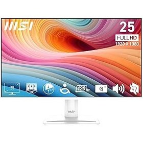 Resim MSI 24.5" PRO MP251W E2, Kurumsal Monitör, FHD, 16:9 Flat, IPS, 120HZ 1ms Adaptive-Sync Beyaz 