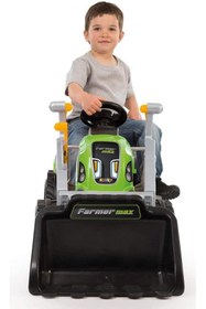 Resim Smoby Xl Römorklu Pedallı Ve Kepçeli Traktör - Açık Yeşil 710109 