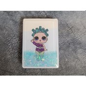 Resim Ayna Makyaj Cep Çanta Seyehat Taşınabilir Ayna Bebek Sulu Pullu Kozmetik 