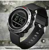 Resim Oldfriend Sanda Erkek Tarihli Digital Saç 50m Su Geçirmez Siyah Yeşil Kordonlu Outdoor Saat Diğer 