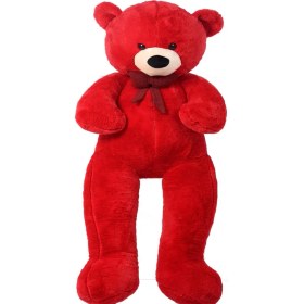 Resim Sole 160 cm Sevgiliye Özel Romantik Dev Boy Papyonlu Peluş Ayı- % 100 Yerli 