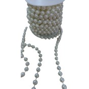 Resim Sıralı Yuvarlak İnci En 1 cm Krem 1 Metre 