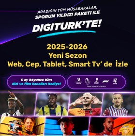 Resim DIGITURK 1 Yıllık Sporun Yıldızı Paketi (Web,Cep,Tablet,Smart Androidtv) 