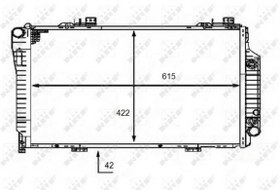 Resim MOTOR SU RADYATORU C-CLASS W202 97-00 S202 97-01 NRF 58483 