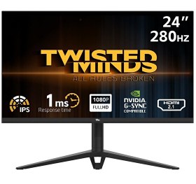 Resim Twisted Minds 24.5” TM24FHD280IPS FHD 280 HZ 1 MS HDMI DP IPS HDR100 Adaptıve-Sync Çerçevesiz Gaming Monitör 