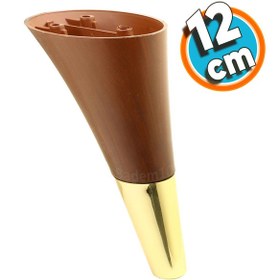 Resim Mobilya Kanepe Sehpa Tv Ünitesi Baza Koltuk Ayağı Kahverengi Gold Renk 12 Cm Ayak 