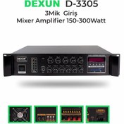 Resim Dexun d-3305-Usb-Sd-Bt-5 Bölgeli-350 Watt Trafolu Amfi 