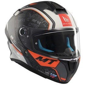 Resim Mt Helmets Targo S B4 İvan Motosikler Kaskı Turuncu XL 