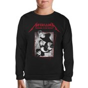 Resim Metallica - Grup Elemanları High Siyah Çocuk Sweatshirt 