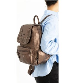 Resim Baginn Y. S.deri Kadın Sırt Çantası Troklu Model Çok Cepli Günlük Kullanım İçin İdeal 30 25 Cm 001 