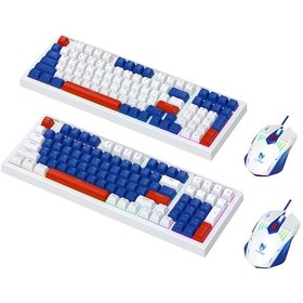 Resim Springsun "98 Tuşlu Mekanik Hissiyatlı Rgb Aydınlatmalı Oyun Klavyesi Ve 6d Oyun Seti" 