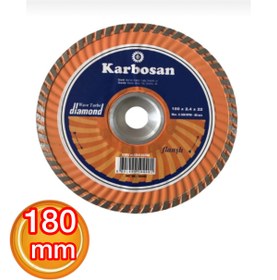 Resim KARBOSAN Turbo Kanallı Flanşlı Elmas Kesici 180x2.4x22 