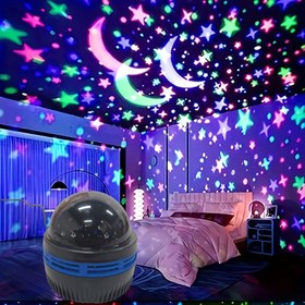 Resim Modern Yıldızlı Gökyüzü Gece Lambası - USB ile Çalışan Masaüstü Lamba, Yatak Odası Dekoru için Göksel Yıldız Tasarımı, Tatiller & Doğum Günleri için Film Temalı Hediye, Yatak Odası İçin Gece Işığı, Fantezi Dekor Eşyası 
