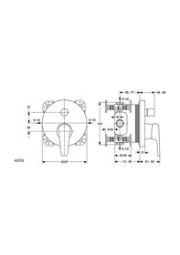 Resim Ideal Standard Cerasprint Banyo Bataryası - A5723aa- Krom 