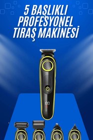 Resim AyrStore Tıraş Makinesi Şarjlı 5 Başlıklı Burun Ve Kulak Temizleme 