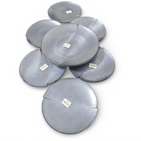 Resim Sudedi Home Cam Pasta Tabağı Seti 6 Lı 19 Cm Sunum Tepsili Tatlı Pasta Servis Seti Füme 