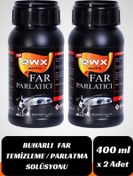 Resim QWXAUTO Buharlı Araba Far Parlatma Ve Temizleme Kloroform Sıvısı Kimyasal Solüsyonu 2 ADET x 400 ml 