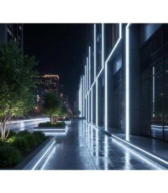 Resim 64CM 24W LED Duvar Boyama Wallwasher Beyaz 6500K 220V 