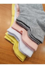 Resim ZENGİN 4 Çift Burun Dikişsiz (SEAMLESS) Pamuklu Çocuk Kısa Patik Çorabı 