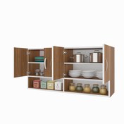 Resim Kenzlife hazır mutfak vesper cvz 060*120*32 mutfak banyo dolabı kapaklı raflı 