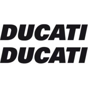 Resim Ducati Yazılı Renkli Sticker Etiket Modeli 