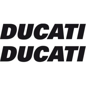 Resim Ducati Yazılı Renkli Sticker Etiket Modeli 
