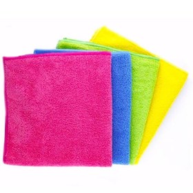 Resim ALPARS 4 Adet Mikrofiber Temizlik Bezi Cam, Araba, Mutfak Temizlik Bezi 30*30 Cm Leke Tutmaz 