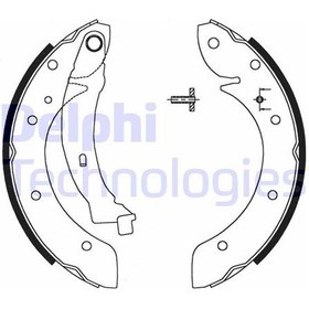 Resim Delphı Ls1716 - Fren Pabucu Arka Cıtroen Berlingo. Berlingo Mult 