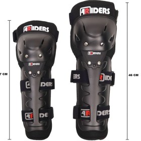 Resim 4riders Lüx Diz ve Dirsek Koruma Seti (4lü Takım) Siyah 