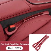 Resim Yeni Nesil Esnek Telefon Cüzdan Anahtar Para Düşme Engelleyici Araç Koltuk Arası Düzenleyici Kırmızı 