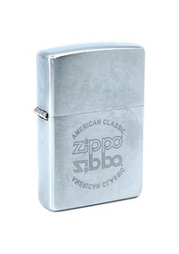 Resim Zippo American Classic Reflection Dizayn Çakmak Gri 