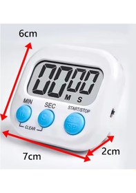 Resim Gaman Js-118 Mıknatıslı Dijital Kronometre İleri Veya Geri Sayım Beyaz 