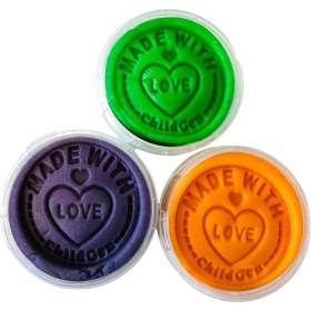 Resim Storemax Oyun Hamuru - Eco Cup- 3'lü Ara Renkler (Mor - Yeşil - Turuncu) 3X125GR 