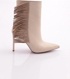 Resim Dgn 5281 Kadin Topuklu Bot 5281-1748-R0007 Bej 